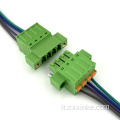 3,81 mm Plug-in Plug-in Connettore di blocco terminale maschio e femmina con bottoni a molla